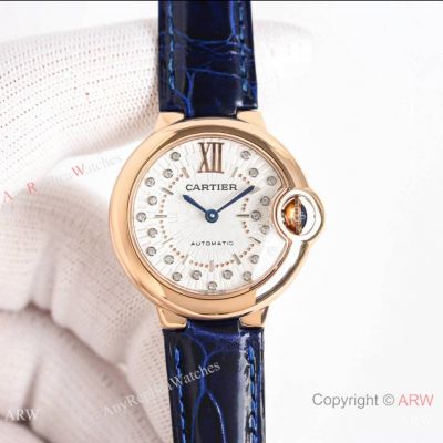 Best Replica Cartier Ballon Bleu Swiss Quartz Watch Diamond Dial 36mm